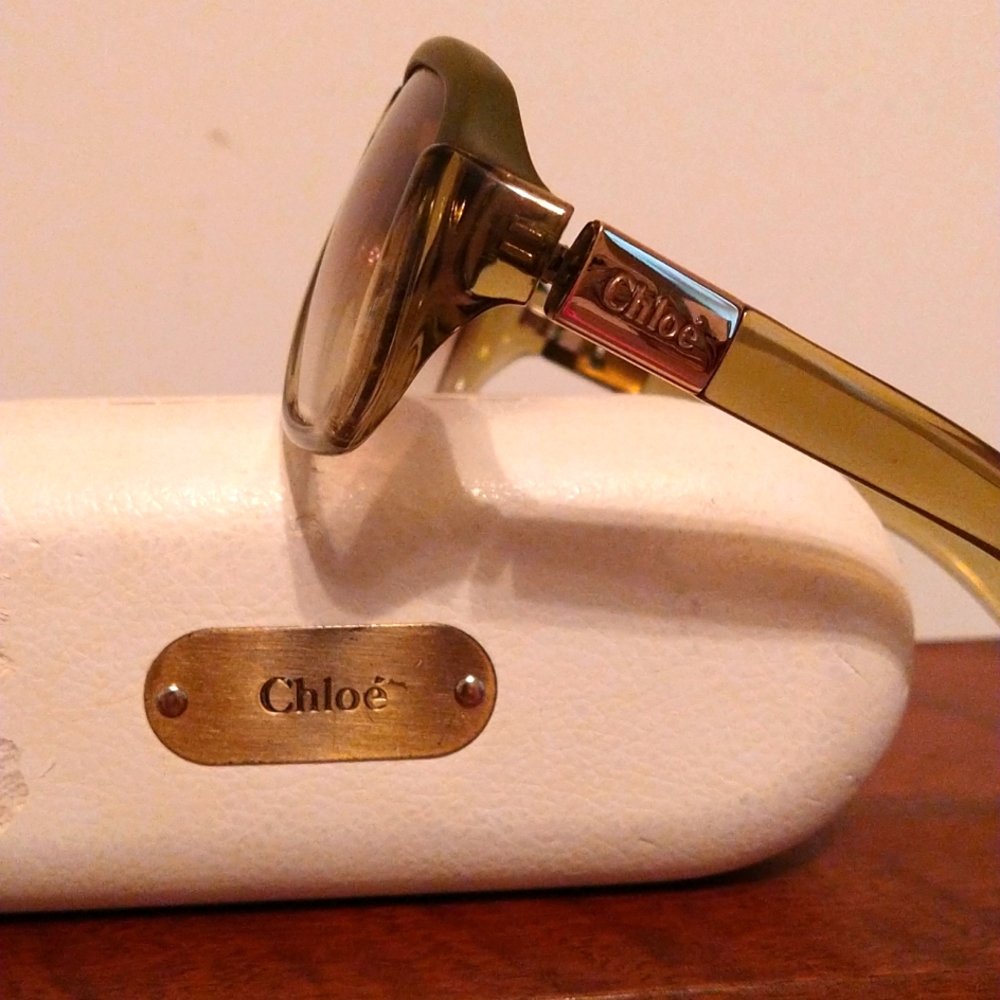 Vintage High End Chloe Sunglasses W/ Case